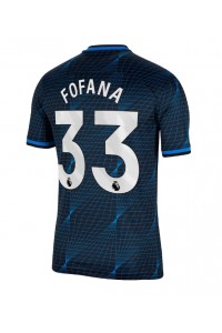 Chelsea Wesley Fofana #33 Jalkapallovaatteet Vieraspaita 2023-24 Lyhythihainen